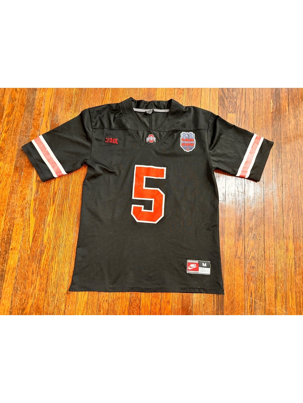 Medium Nike Ohio State Buckeyes Stadium 100 Anniversary Black Football Jersey